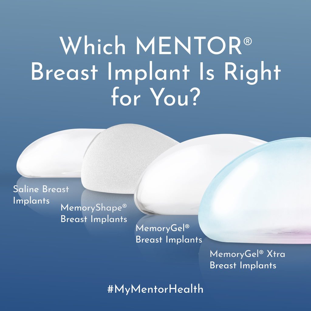 Mentor breast implant options